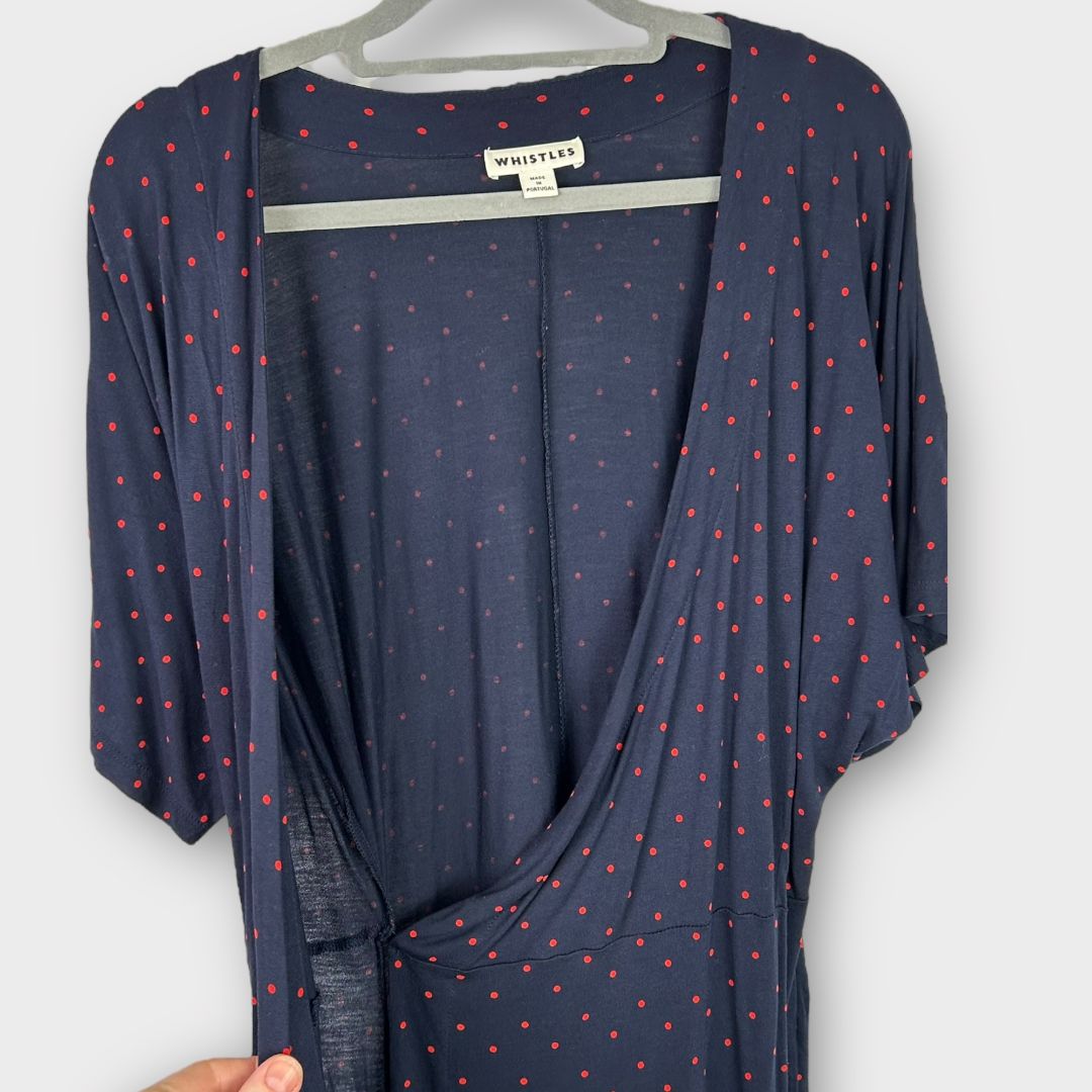 Whistles Spot Wrap Jersey Dress - 10