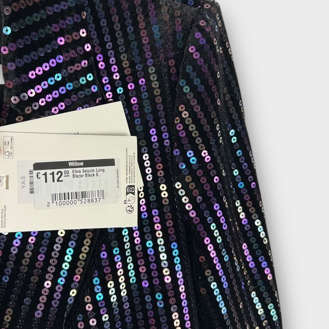 YAS Sequin Longline Blazer - 8/10 (S)