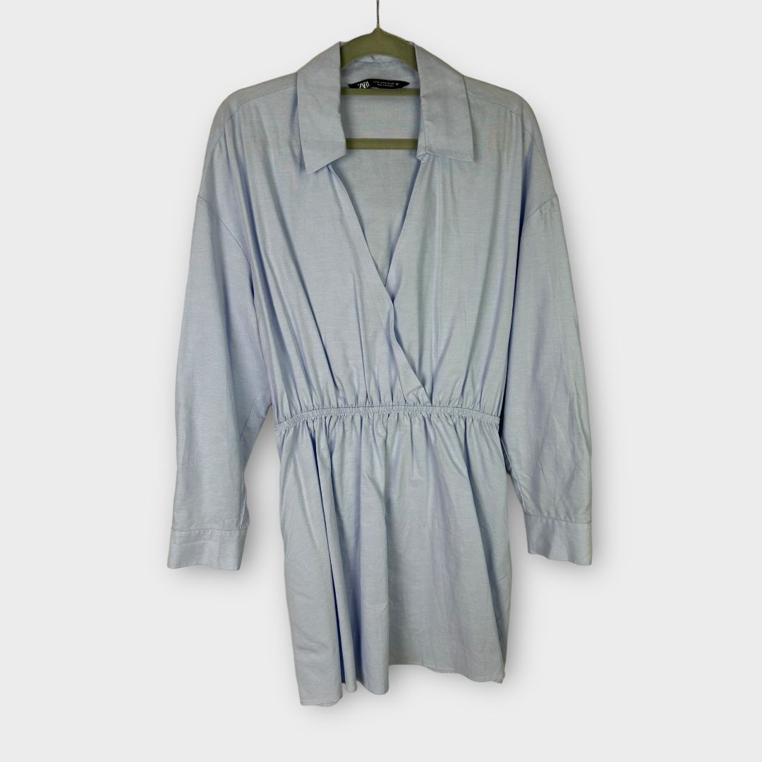 Zara Cotton Shirt Dress - M