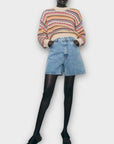 Zara Crochet Knit Cotton Sweater - S