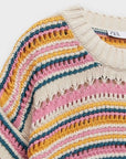 Zara Crochet Knit Cotton Sweater - S