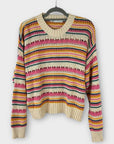 Zara Crochet Knit Cotton Sweater - S