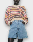Zara Crochet Knit Cotton Sweater - S