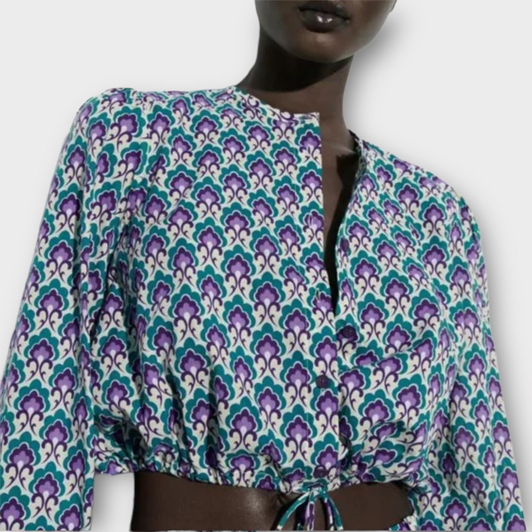 Zara Cotton Crop Top - S