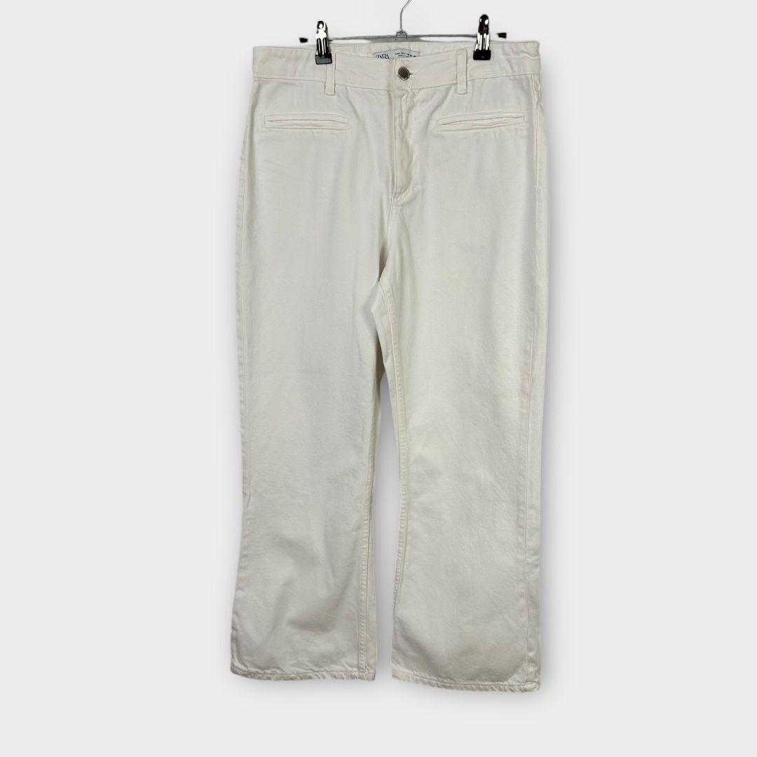 Zara Cropped Flared Jeans - 10