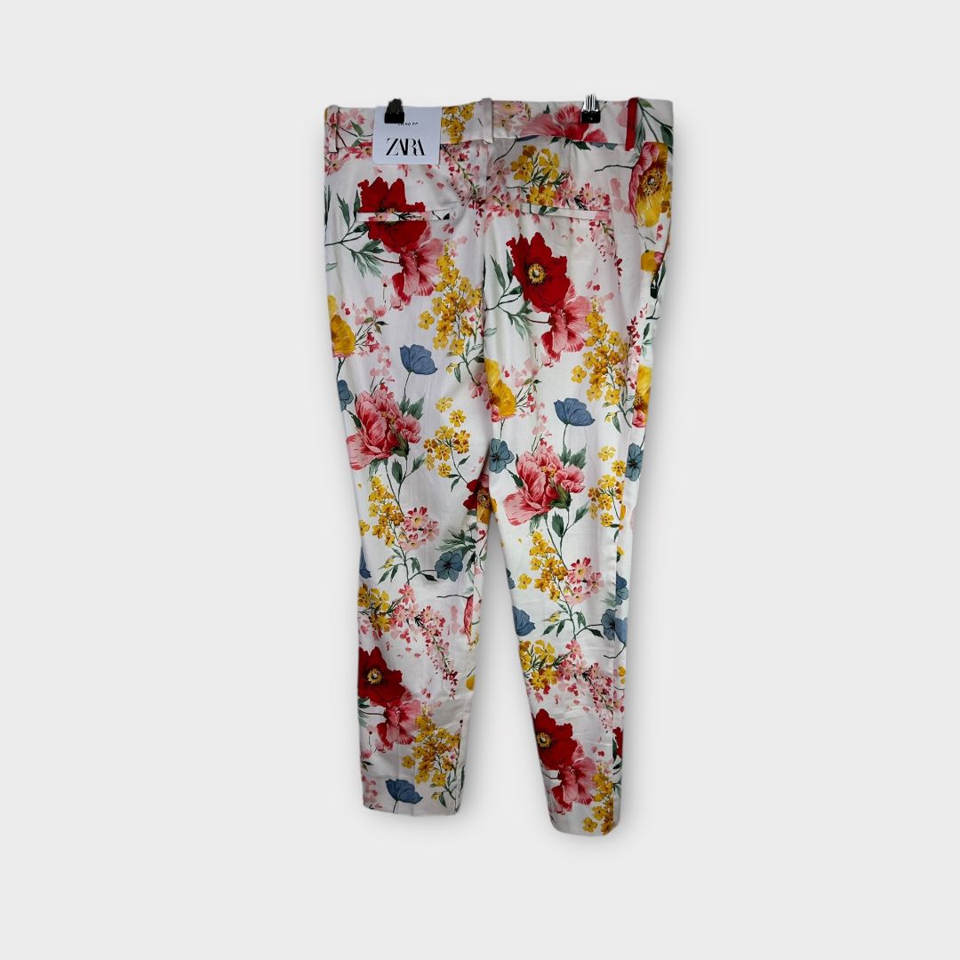 Zara Floral Chino Trousers - 12