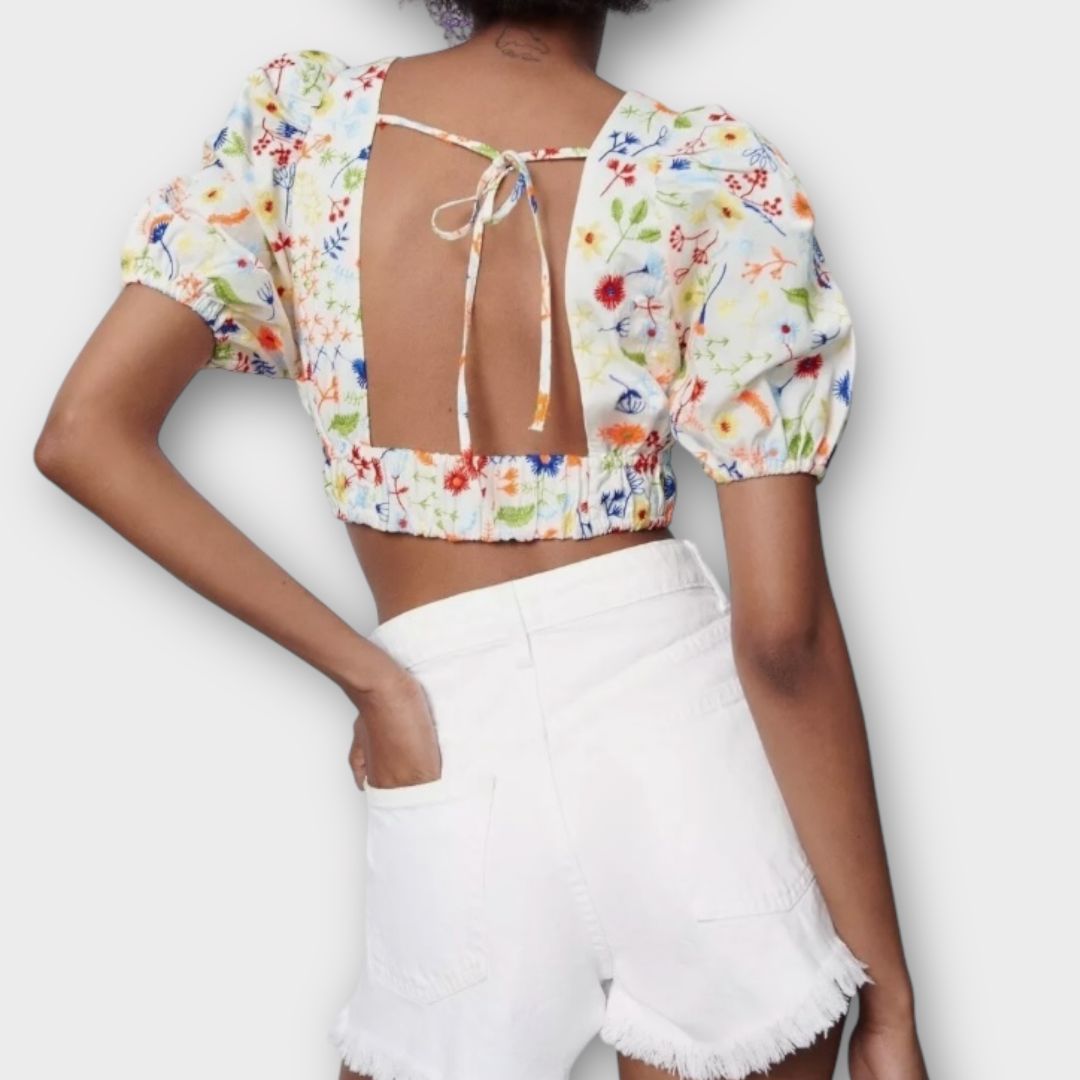 Zara Floral Crop Top - XL
