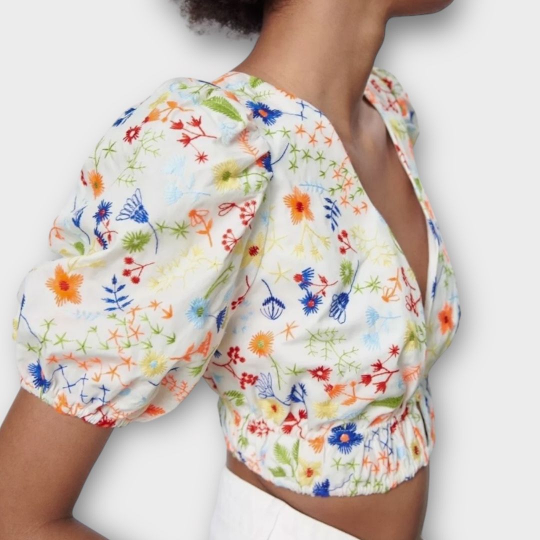 Zara Floral Crop Top - XL