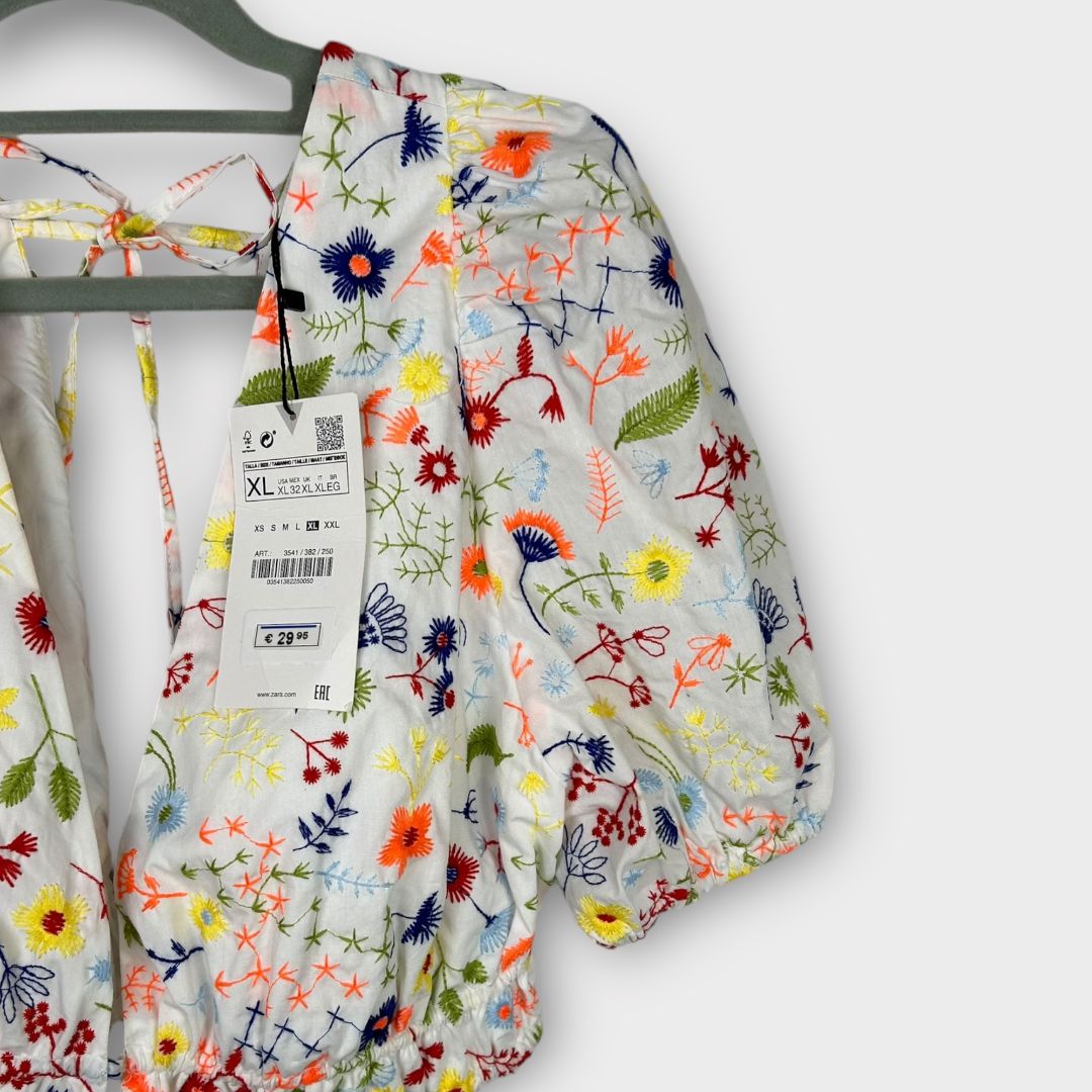Zara Floral Crop Top - XL