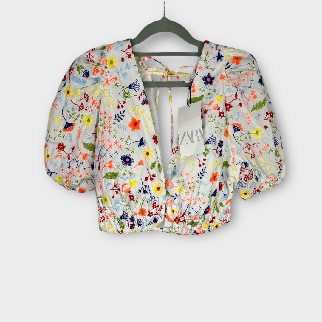 Zara Floral Crop Top - XL