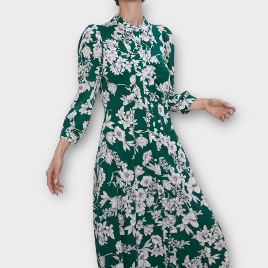 Zara Floral Midi Dress - S