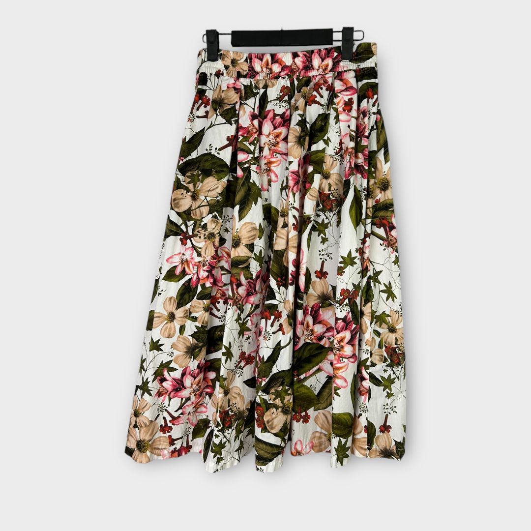 Zara Cotton Floral Skirt - S