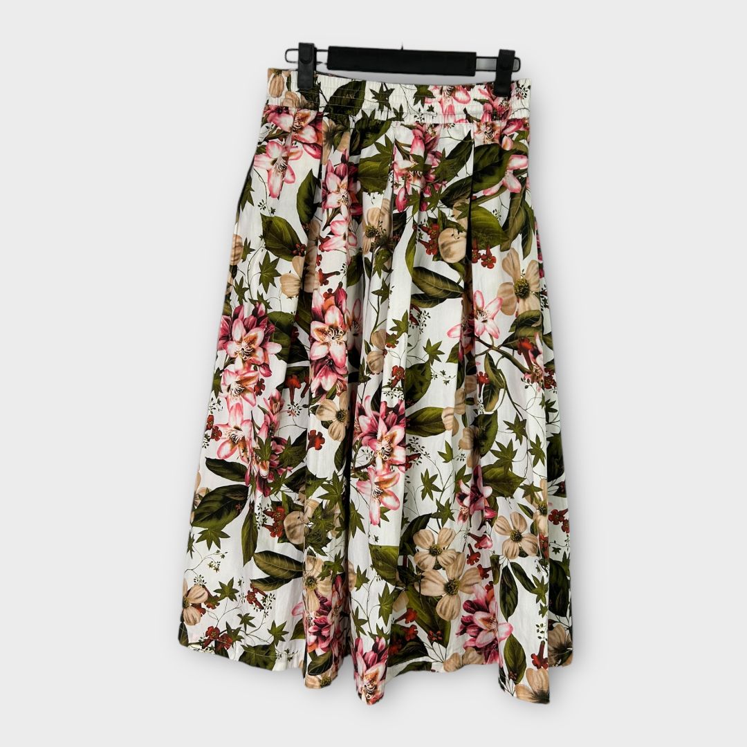 Zara Cotton Floral Skirt - S