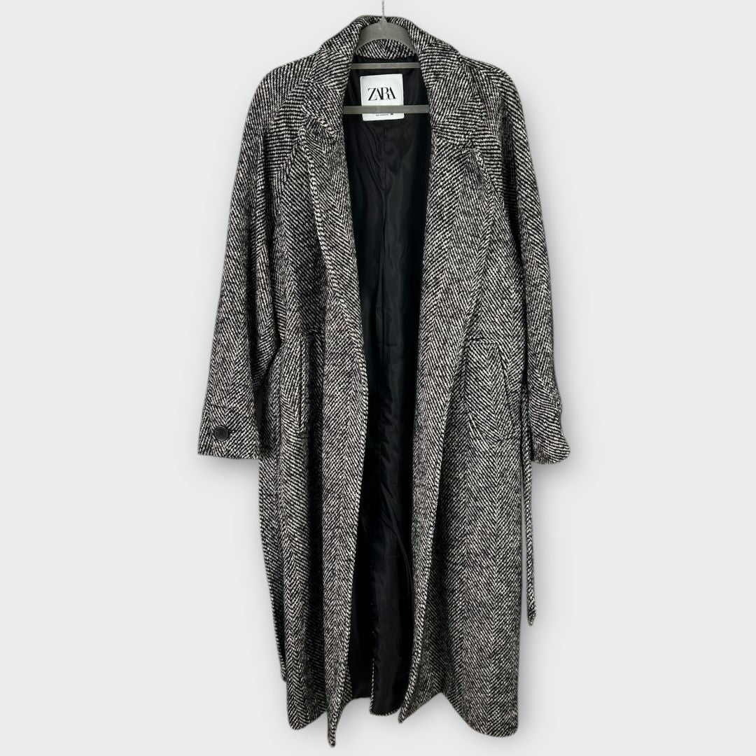 Zara Herringbone Coat - 12/14 (M)