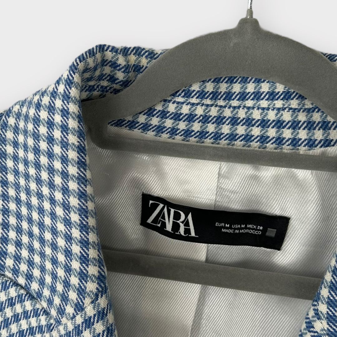 Zara Houndstooth Blazer - 10 (M)