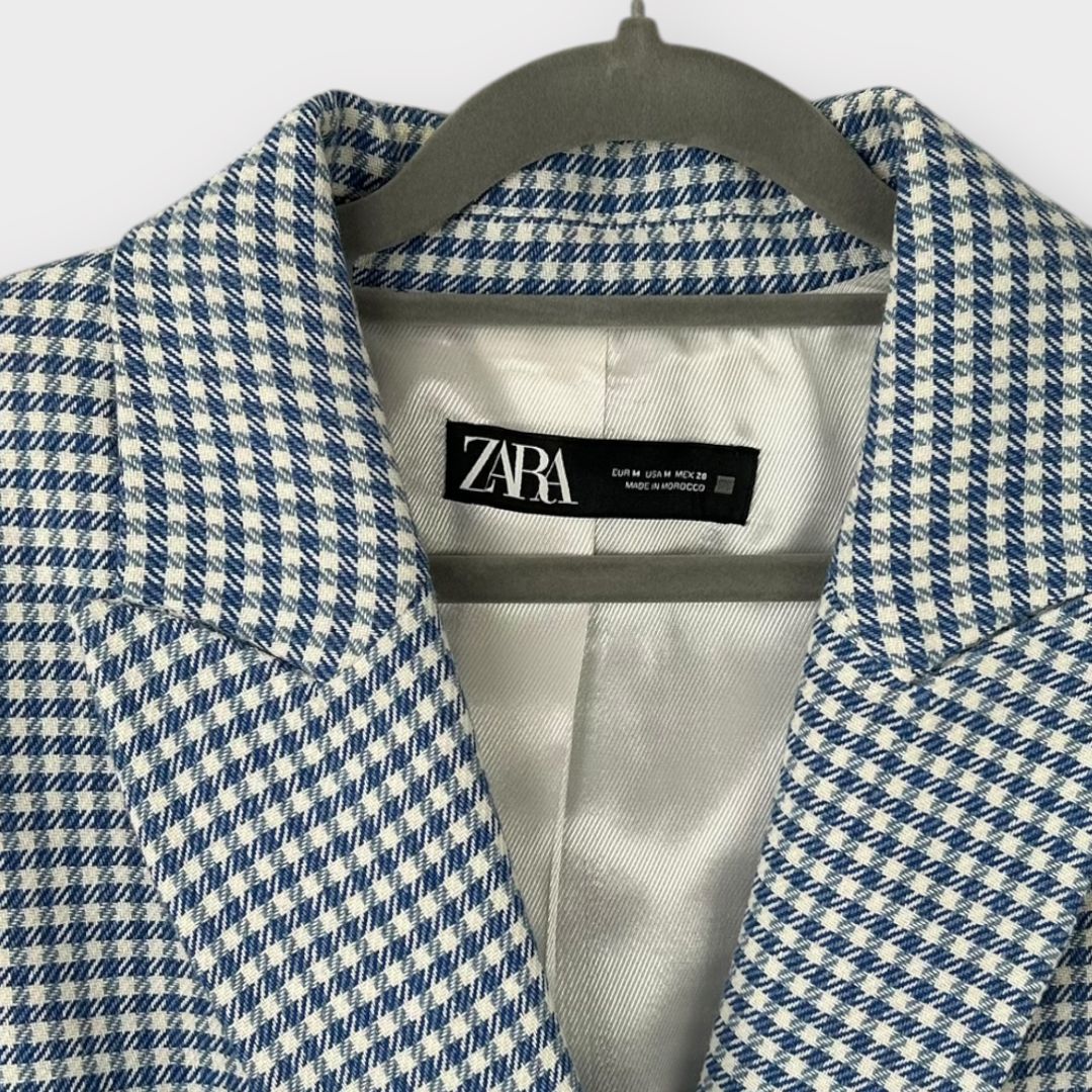 Zara Houndstooth Blazer - 10 (M)