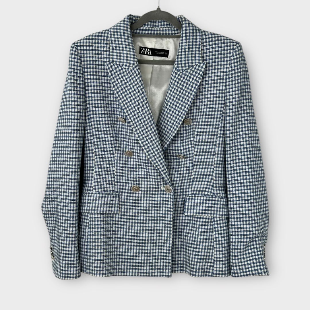 Zara Houndstooth Blazer - 10 (M)