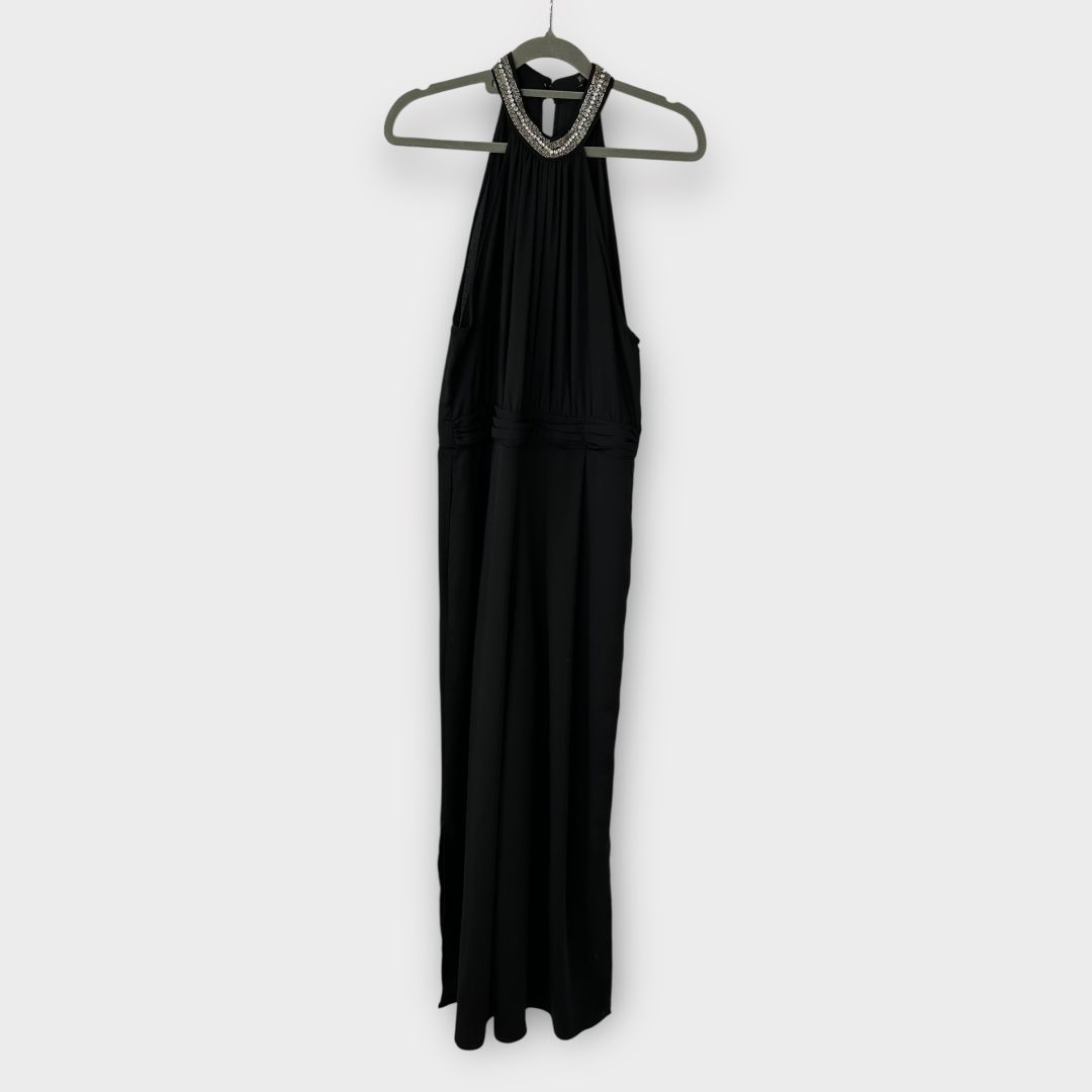 Zara Jewel Aplique Halterneck Jumpsuit - 12 (L)