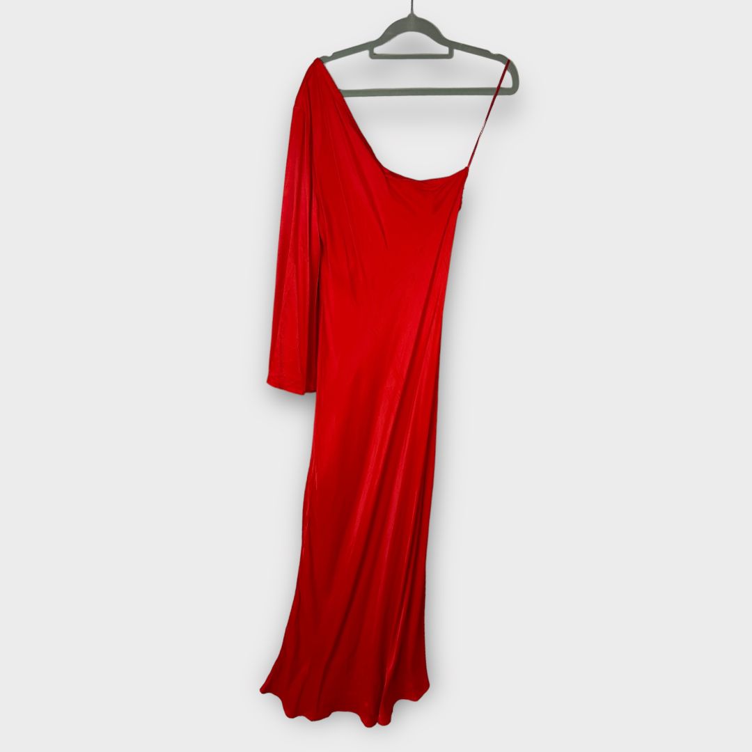 Zara One Shoulder Asymmetric Dress - M (10)
