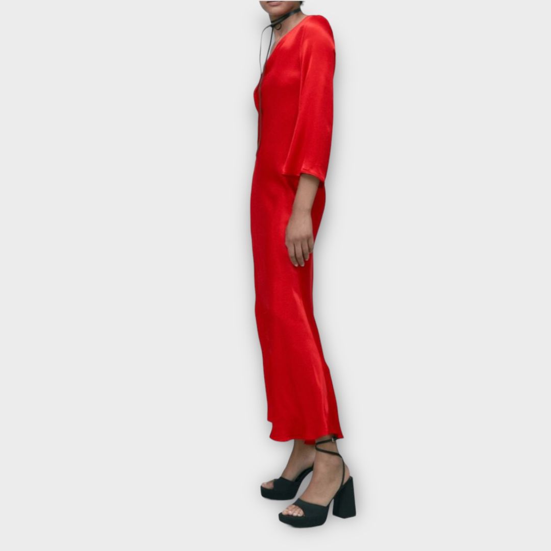 Zara One Shoulder Asymmetric Dress - M (10)