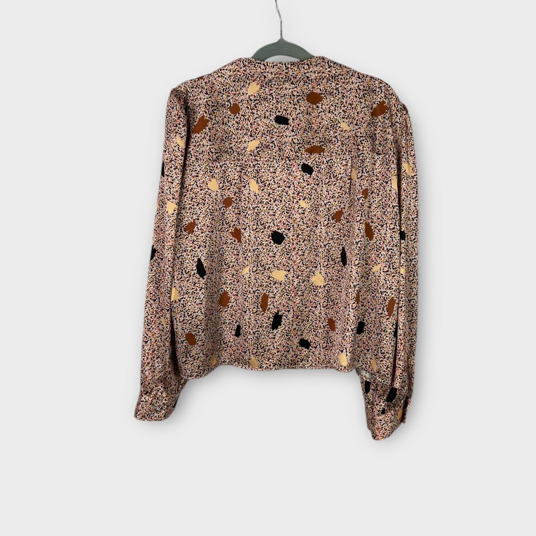 Zara Patterned Cropped Blouse - 14 (XL)