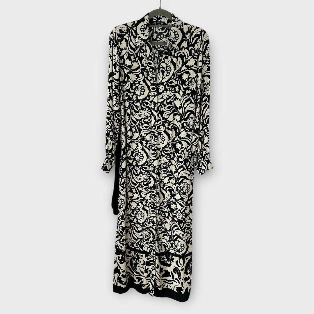 Zara Printed Shirt Dress - 10 (S)