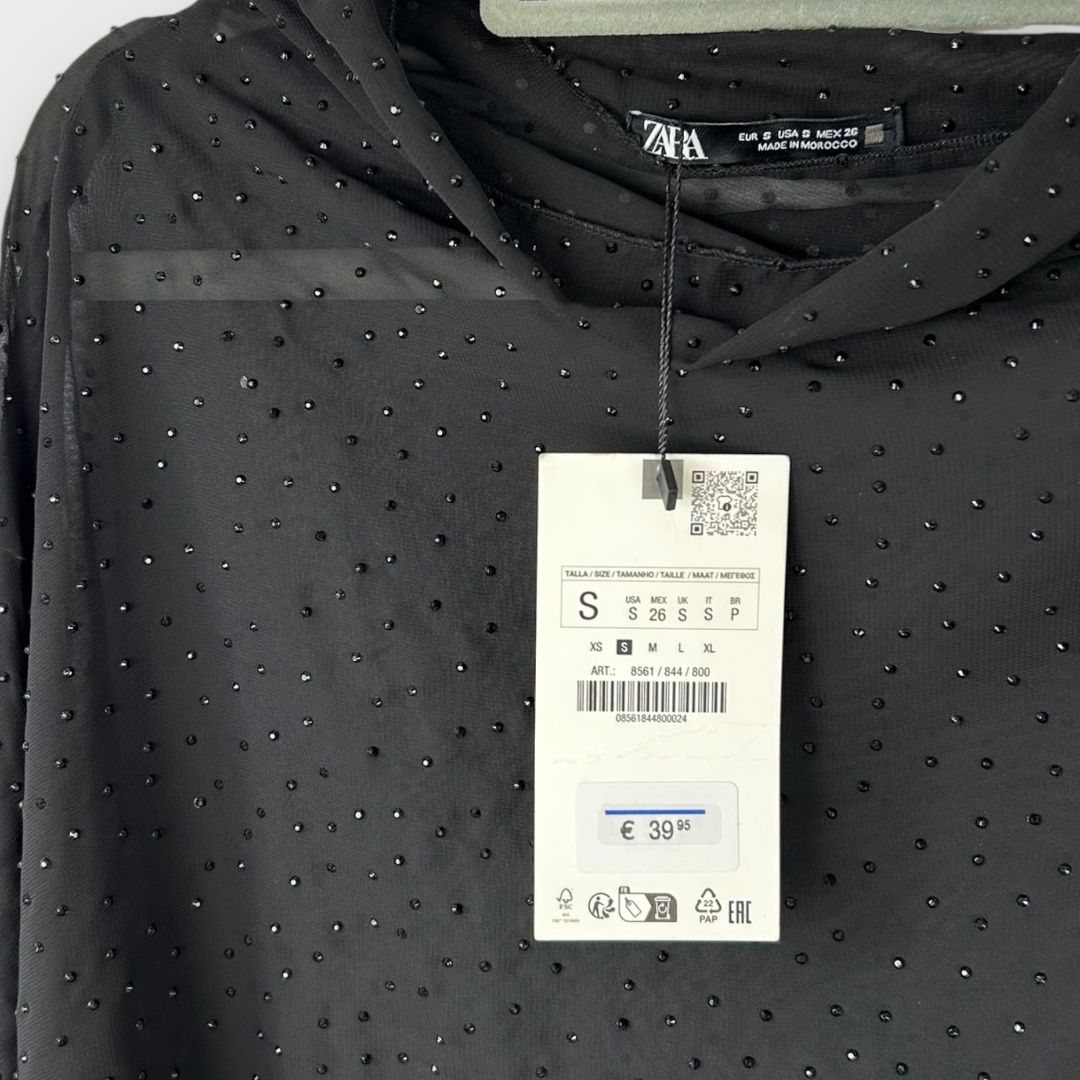 Zara Rhinestone Top - 10 (S)