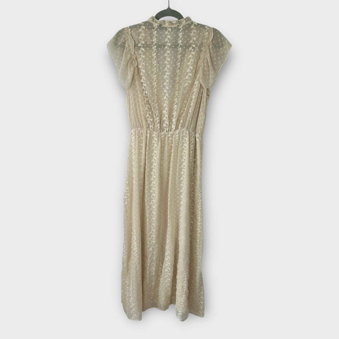 Zara Ruffle Midi Dress - M