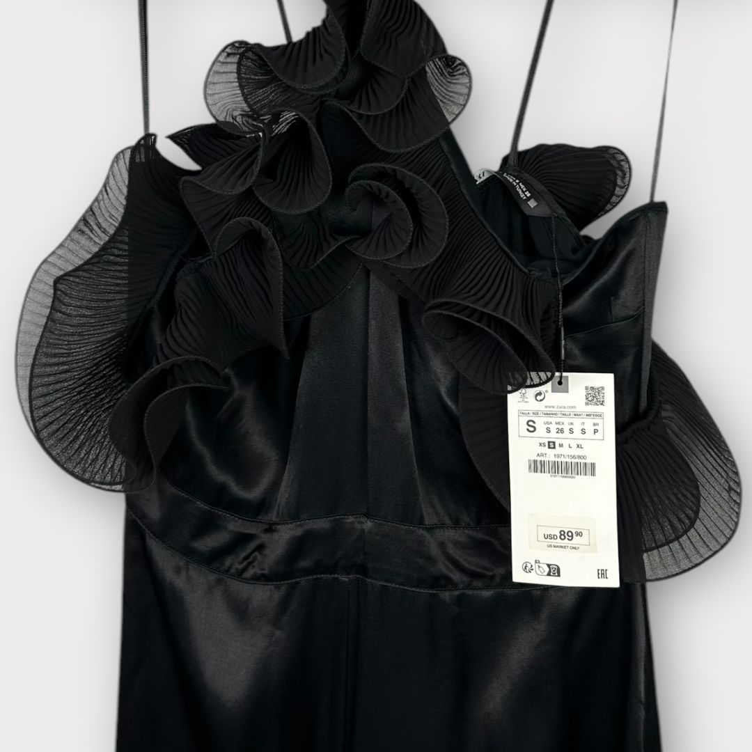 Zara Ruffled Halter Jumpsuit - S