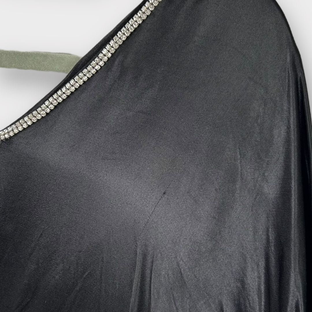 Zara Satin Diamonte Kaftan Dress - XL