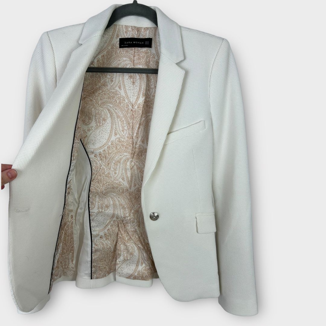 Zara Textured Blazer - XS