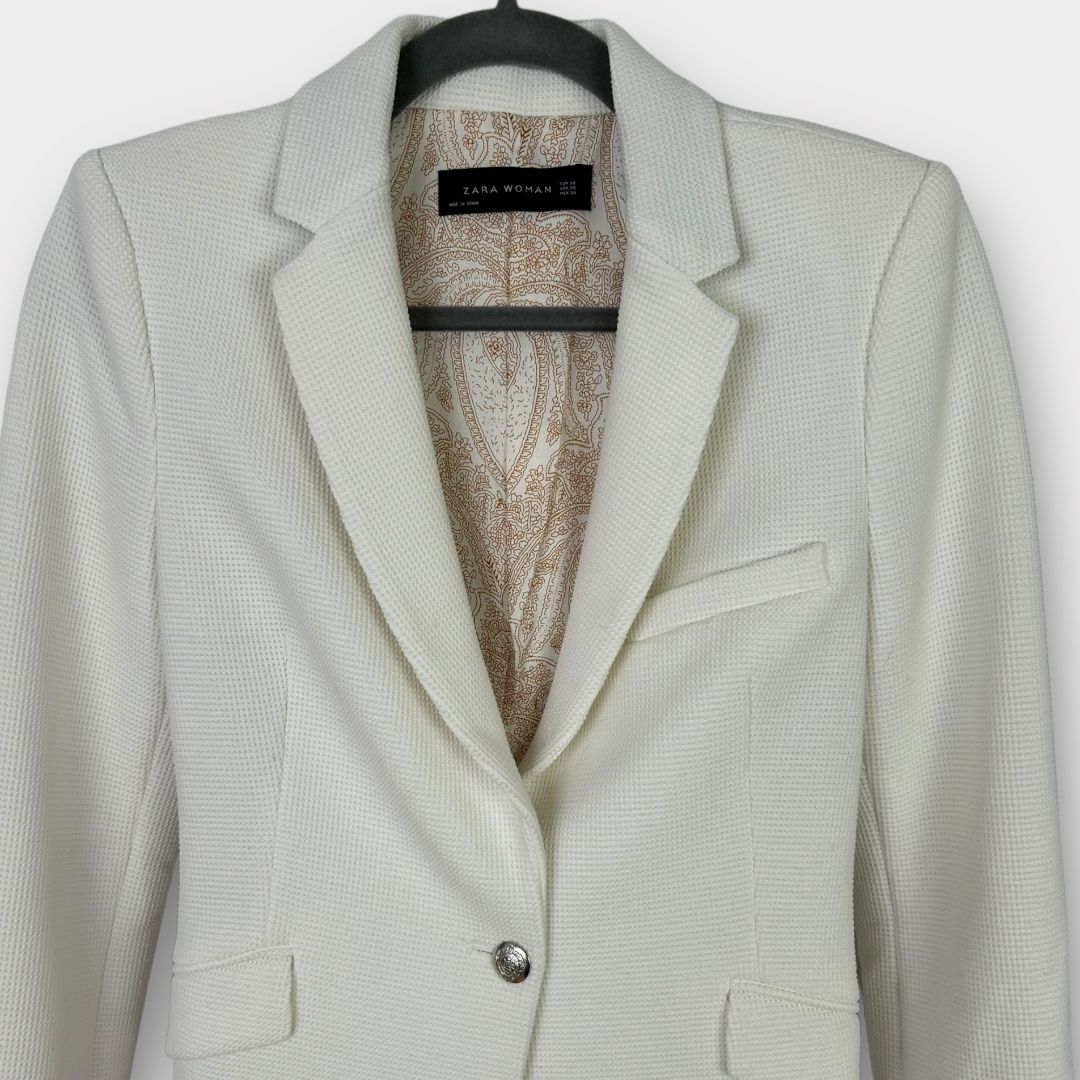 Zara Textured Blazer - XS