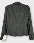 Zara Wool Blend Check Blazer - 6 (S)