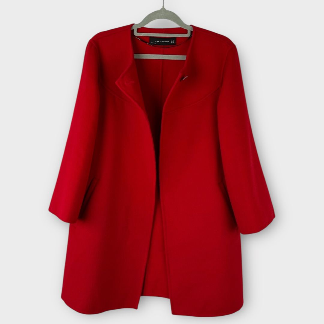 Zara Wool Blend Coat - S