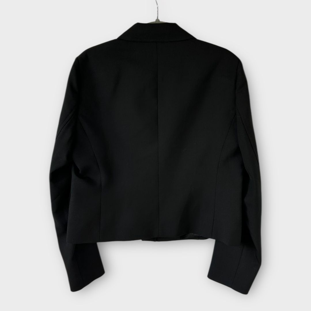 Zara Wool Blend Crop Blazer - 12 (L)